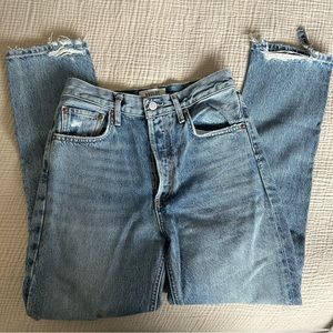 Agolde Riley High Rise Straight Crop